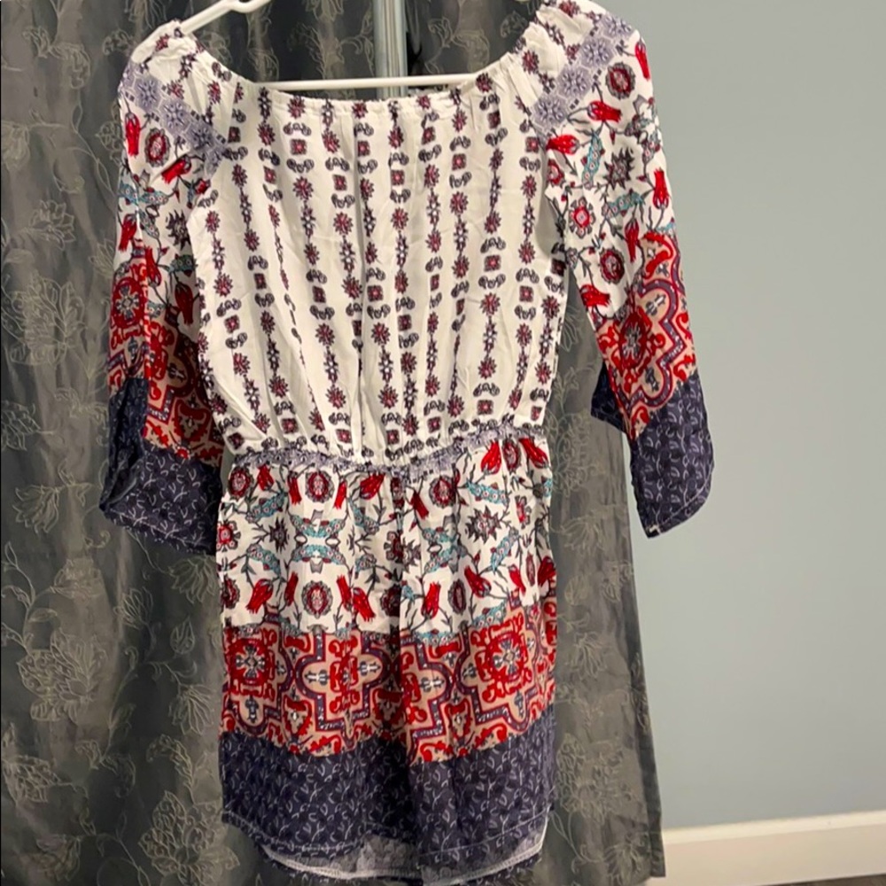 Off shoulder romper